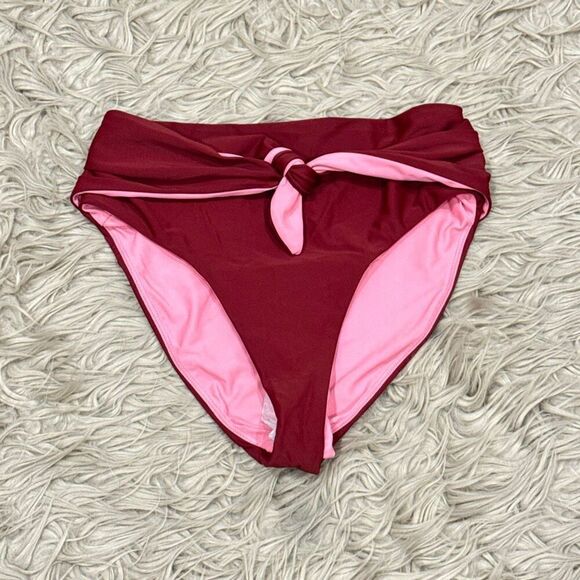 Veronica Beard Azoia Tie Front Bikini Bottom size Small - Picture 2 of 7